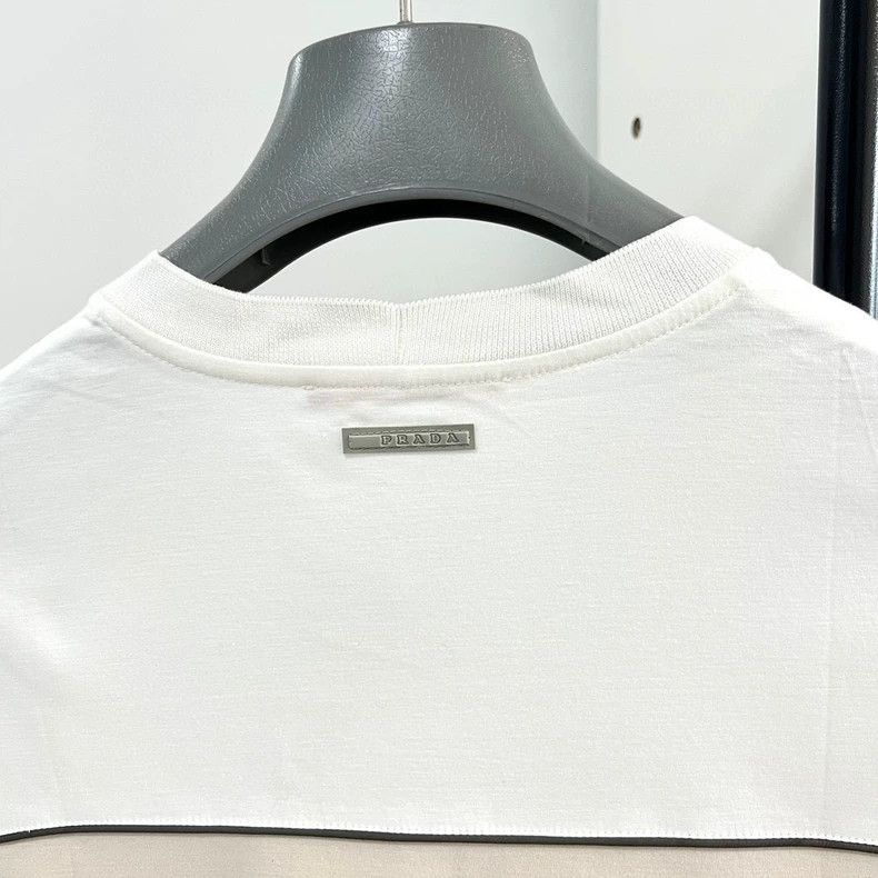 Prada Prada Men's Spliced Short Sleeve T-shirt - dmc Size US S / EU 44-46 / 1 - 7 Thumbnail