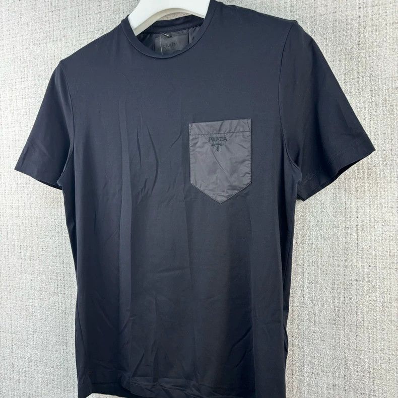 Prada PRADA Elastic Nylon Pocket Crewneck Tee - dmc Size US S / EU 44-46 / 1 - 3 Thumbnail