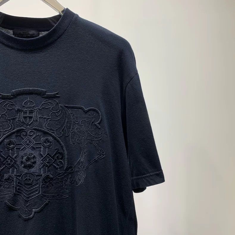 Prada Prada Classic Black Embroidered T-shirt - dmc Size US S / EU 44-46 / 1 - 6 Thumbnail