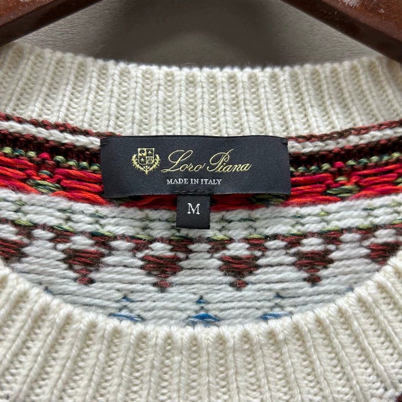 Loro Piana Loro Piana Christmas Fair Isle Sweater - dmc Size US M / EU 48-50 / 2 - 3 Thumbnail