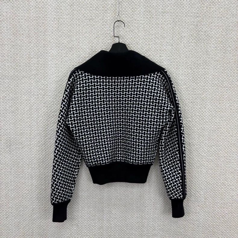 Hermes Hermes Black White Zip Collar Jacket - dmc Size US XS / EU 42 / 0 - 2 Thumbnail