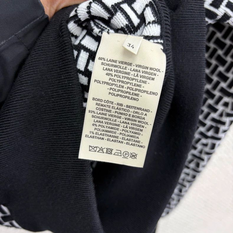 Hermes Hermes Black White Zip Collar Jacket - dmc Size US XS / EU 42 / 0 - 5 Thumbnail