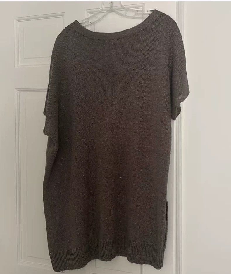 Brunello Cucinelli Brunello Cucinelli Short Sleeve Sweater - dmc Size US L / EU 52-54 / 3 - 4 Thumbnail