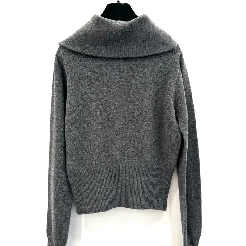 Miu Miu Miu Miu Gray Wool Pullover Sweater 0089 Size L / US 10 / IT 46 - 3 Thumbnail