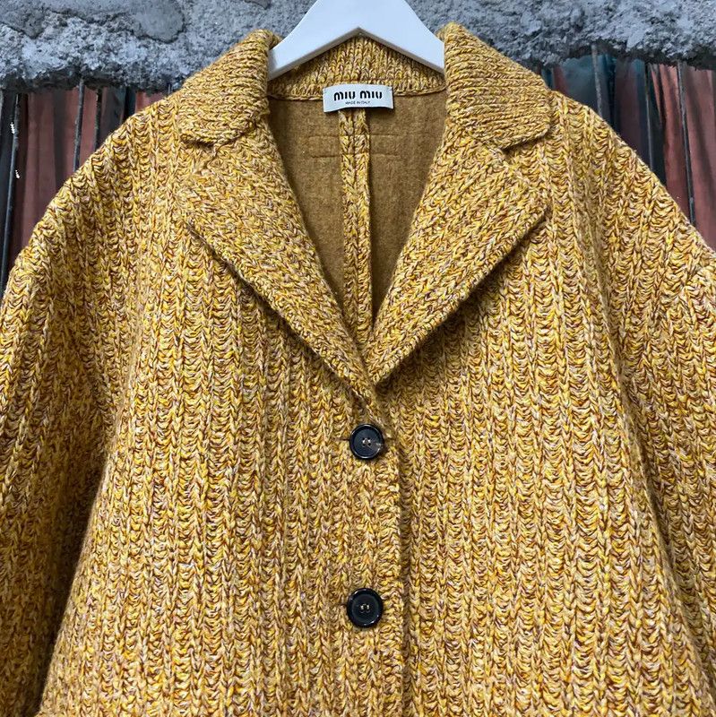 Miu Miu Miu Miu Yellow Women's Jacket for Spring/Fall 0089 Size ONE SIZE - 4 Thumbnail