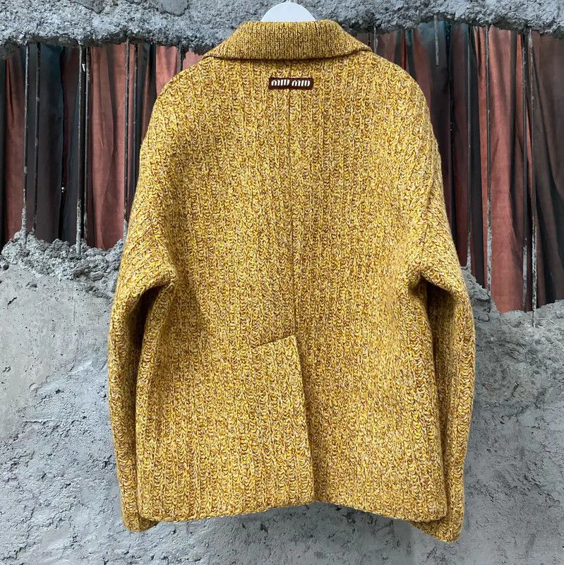 Miu Miu Miu Miu Yellow Women's Jacket for Spring/Fall 0089 Size ONE SIZE - 2 Thumbnail