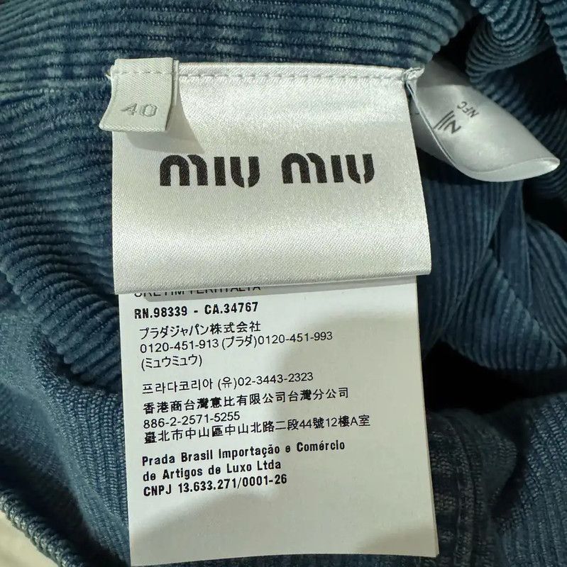 Miu Miu Miu Miu Blue Cotton Women's Dress 0089 Size M / US 6-8 / IT 42-44 - 5 Thumbnail