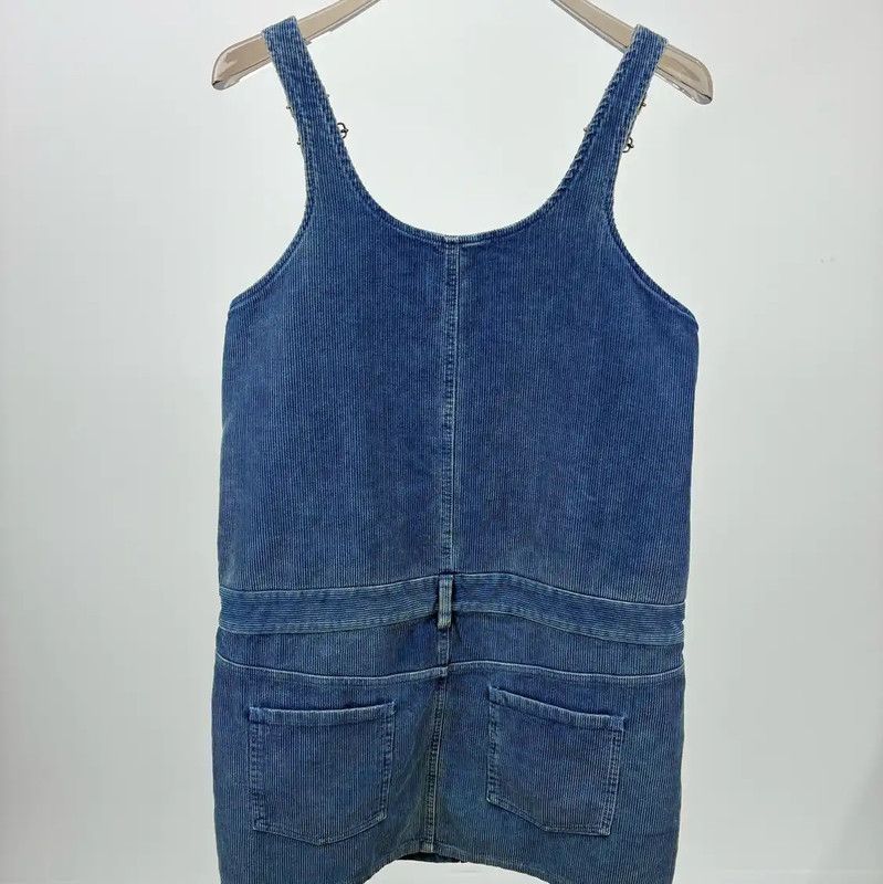 Miu Miu Miu Miu Blue Denim Dress for Women 0089 Size M / US 6-8 / IT 42-44 - 2 Thumbnail