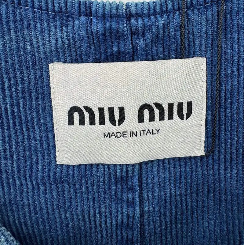 Miu Miu Miu Miu Blue Denim Dress for Women 0089 Size M / US 6-8 / IT 42-44 - 3 Thumbnail