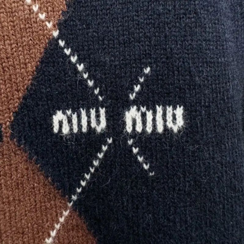 Miu Miu Miu Miu Color Block Cashmere Short Sleeve T-Shirt 0089 Size XS / US 0-2 / IT 36-38 - 3 Thumbnail