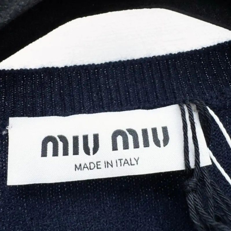 Miu Miu Miu Miu Color Block Cashmere Short Sleeve T-Shirt 0089 Size XS / US 0-2 / IT 36-38 - 2 Thumbnail