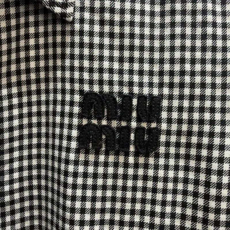 Miu Miu Miu Miu Black Cotton Women's Jacket 0089 Size XS / US 0-2 / IT 36-38 - 2 Thumbnail