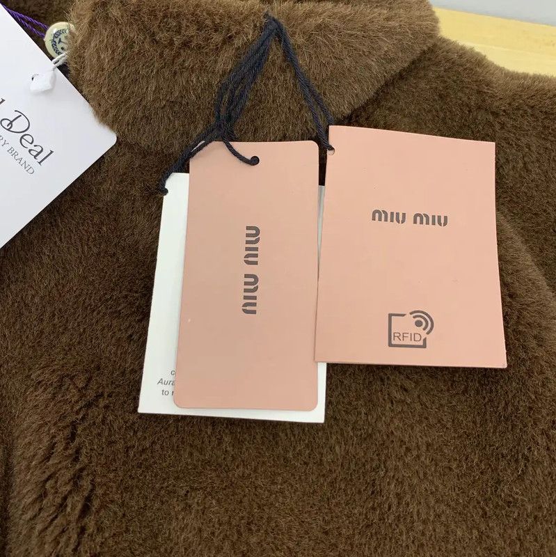 Miu Miu Miu Miu Brown Alpaca Wool Women's Coat 0089 Size M / US 6-8 / IT 42-44 - 6 Thumbnail