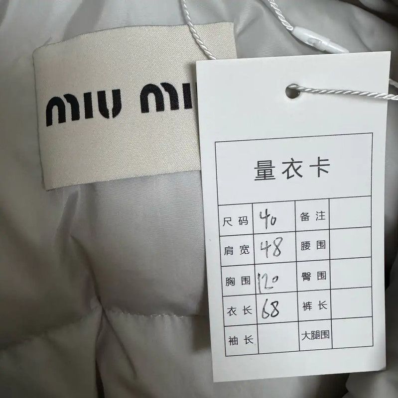 Miu Miu Miu Miu Silver Nylon Women's Puffer Jacket 0089 Size L / US 10 / IT 46 - 4 Thumbnail