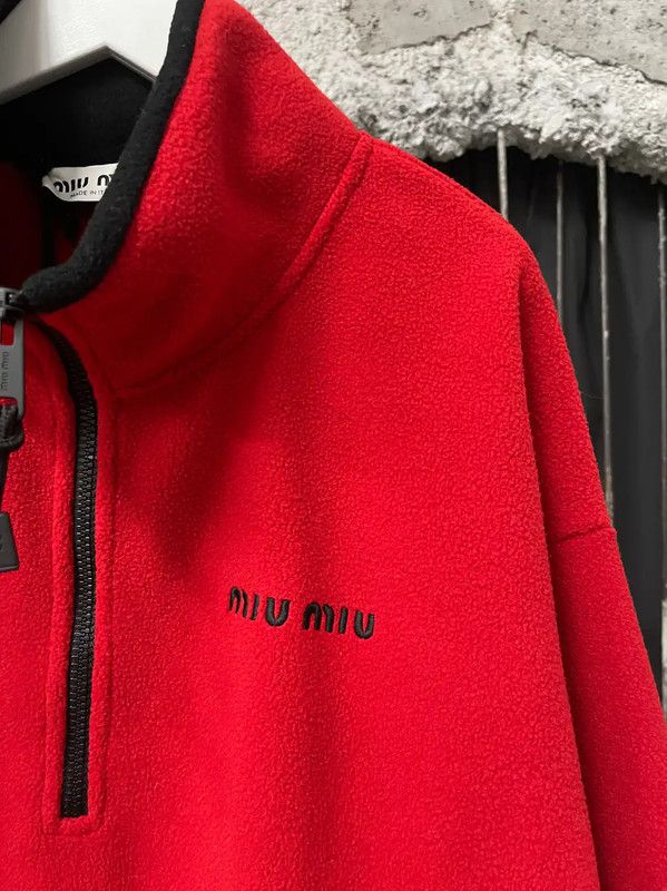 Miu Miu Miu Miu Red Jacket for Women in Size One 0089 Size ONE SIZE - 5 Thumbnail