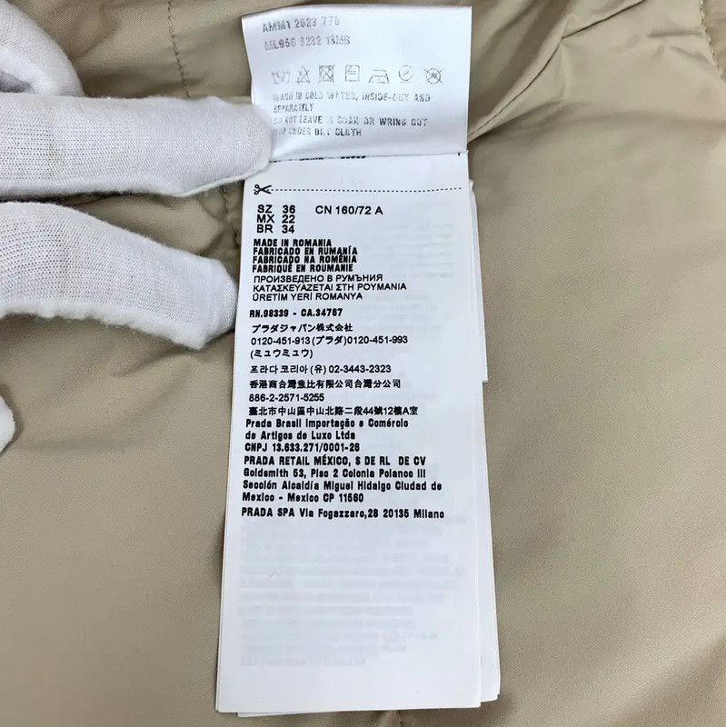 Miu Miu Miu Miu Brown Cotton Women's Puffer Jacket 0089 Size XS / US 0-2 / IT 36-38 - 7 Thumbnail