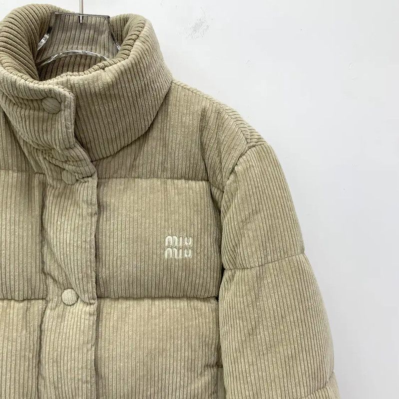 Miu Miu Miu Miu Brown Cotton Women's Puffer Jacket 0089 Size XS / US 0-2 / IT 36-38 - 3 Thumbnail
