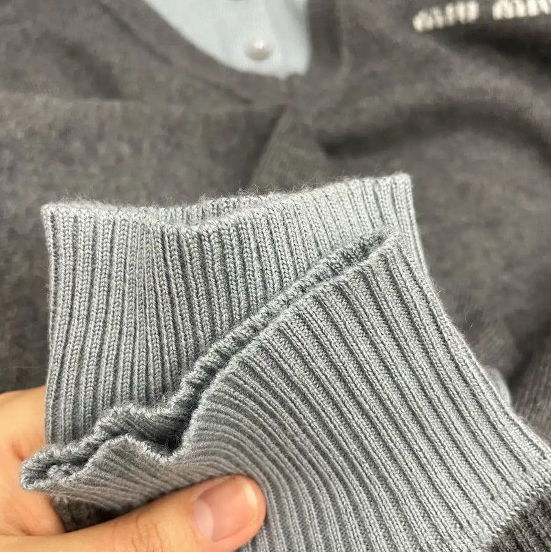 Miu Miu Miu Miu Colorblock Cashmere Blend Long Sleeve Sweater 0089 Size M / US 6-8 / IT 42-44 - 6 Thumbnail