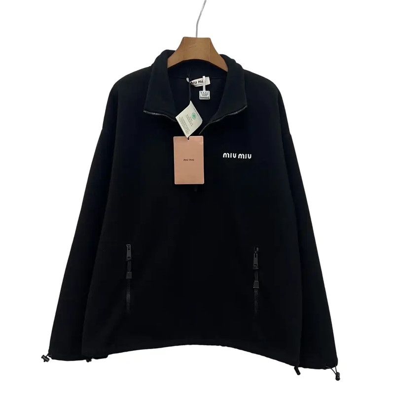 Miu Miu Miu Miu Black Women's Sweatshirt Size S 0089 Size S / US 4 / IT 40 - 2 Thumbnail