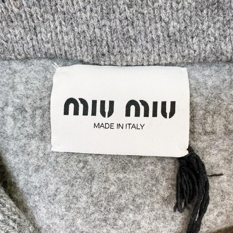 Miu Miu Miu Miu Gray Wool Pullover Sweater 0089 Size M / US 6-8 / IT 42-44 - 7 Thumbnail