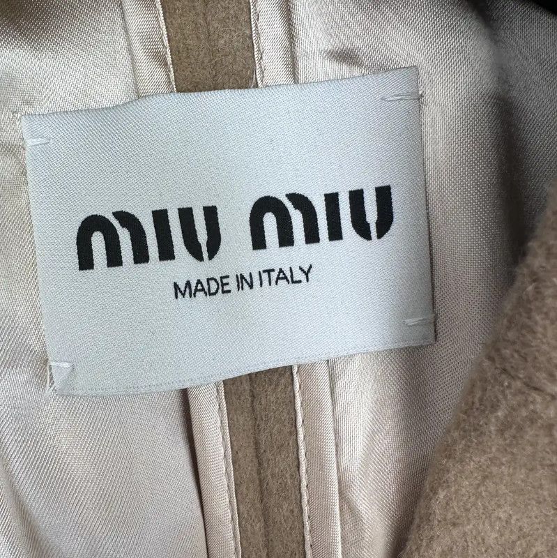 Miu Miu Miu Miu Beige Women's Blazer Jacket 0089 Size S / US 4 / IT 40 - 4 Thumbnail