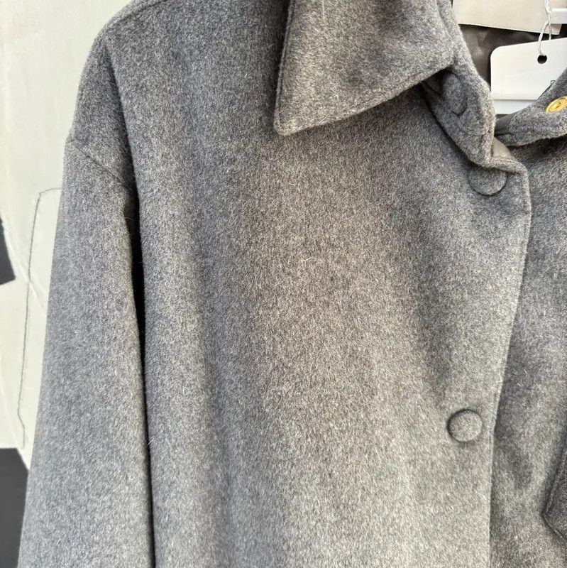 Miu Miu Miu Miu Gray Wool Long Sleeve Cardigan 0089 Size L / US 10 / IT 46 - 7 Thumbnail