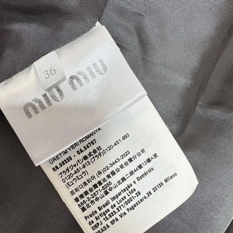 Miu Miu Miu Miu Gray Wool Long Sleeve Cardigan 0089 Size L / US 10 / IT 46 - 8 Thumbnail