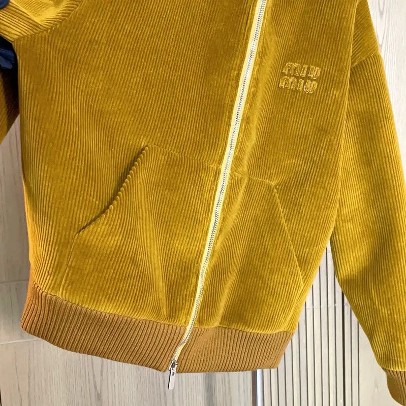 Miu Miu Miu Miu Mustard Yellow Cotton Jacket 0089 Size M / US 6-8 / IT 42-44 - 7 Thumbnail