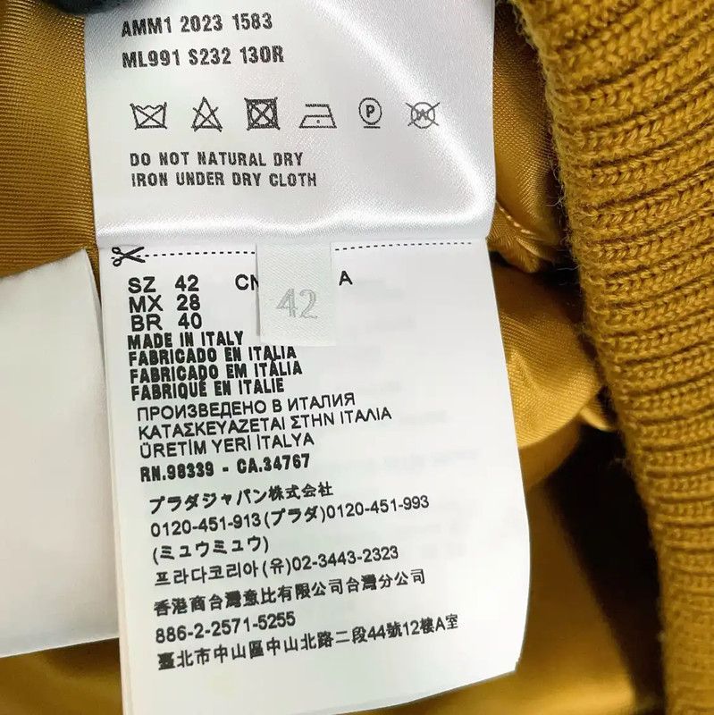 Miu Miu Miu Miu Mustard Yellow Cotton Jacket 0089 Size M / US 6-8 / IT 42-44 - 9 Thumbnail