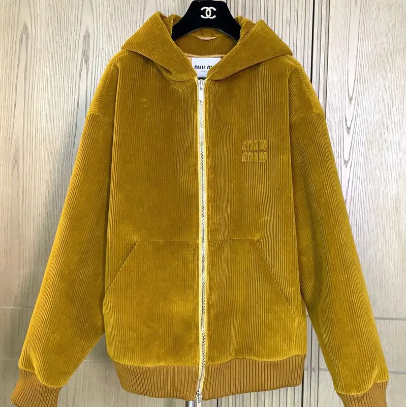 Miu Miu Miu Miu Mustard Yellow Cotton Jacket 0089 Size M / US 6-8 / IT 42-44 - 4 Thumbnail