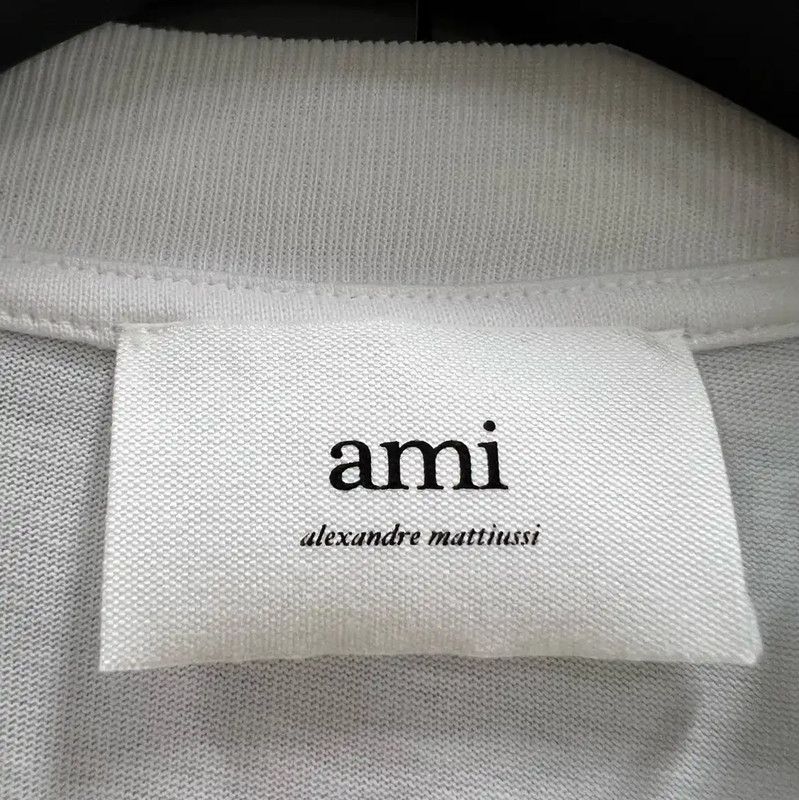 AMI Summer White Logo Crop T-Shirt 0089