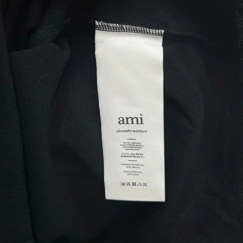 AMI AMI Women's Black Polo Shirt 0089 Size XL / US 12-14 / IT 48-50 - 5 Thumbnail