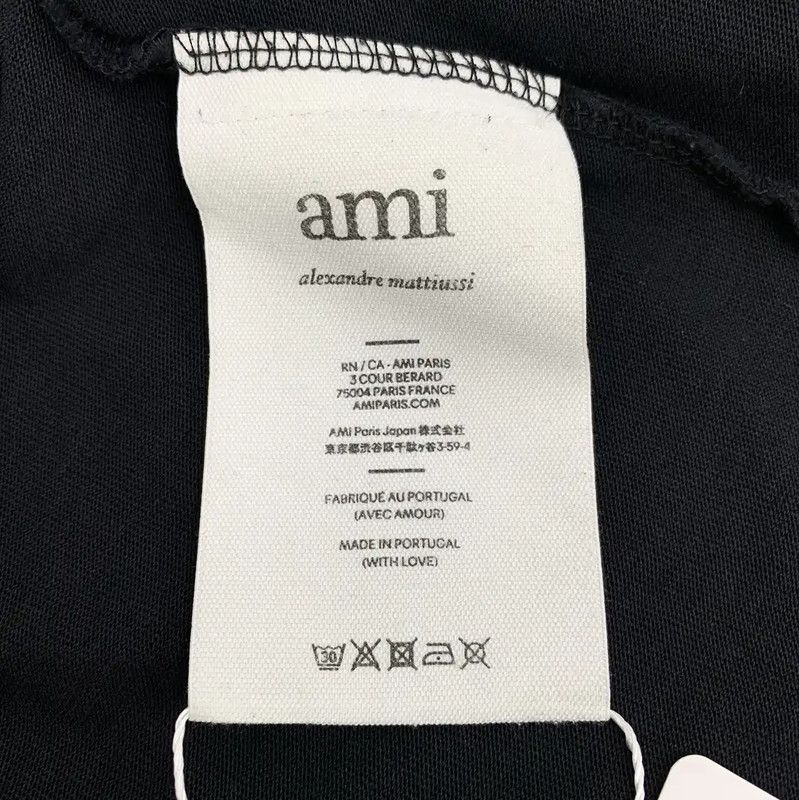 AMI AMI Black Cotton T-Shirt for Women 0089 Size M / US 6-8 / IT 42-44 - 7 Thumbnail