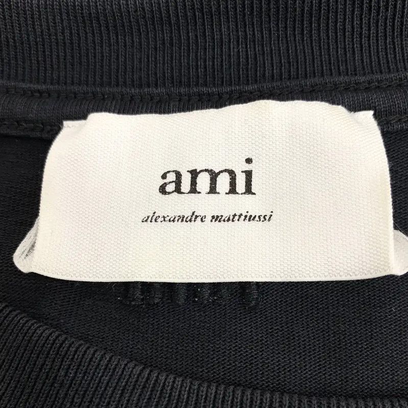 AMI AMI Black Cotton T-Shirt for Women 0089 Size M / US 6-8 / IT 42-44 - 5 Thumbnail