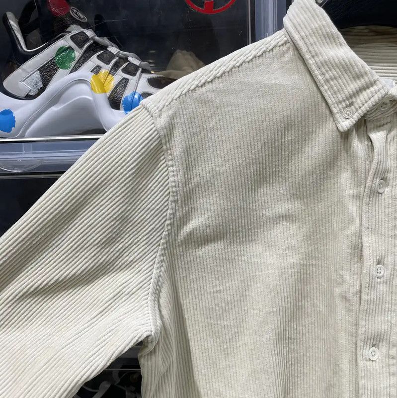 AMI AMI Light Yellow Cotton Women's Shirt 0089 Size XS / US 0-2 / IT 36-38 - 7 Thumbnail