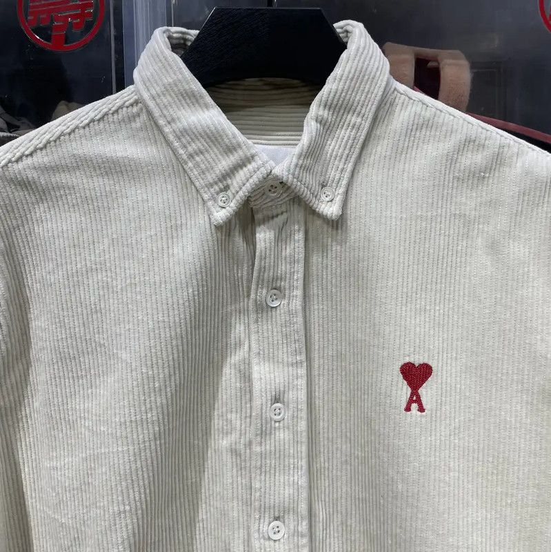 AMI AMI Light Yellow Cotton Women's Shirt 0089 Size XS / US 0-2 / IT 36-38 - 3 Thumbnail