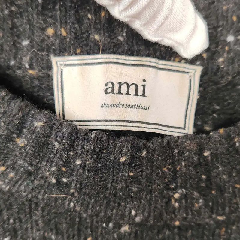 AMI AMI Black Wool Women's Pullover Sweater 0089 Size S / US 4 / IT 40 - 3 Thumbnail
