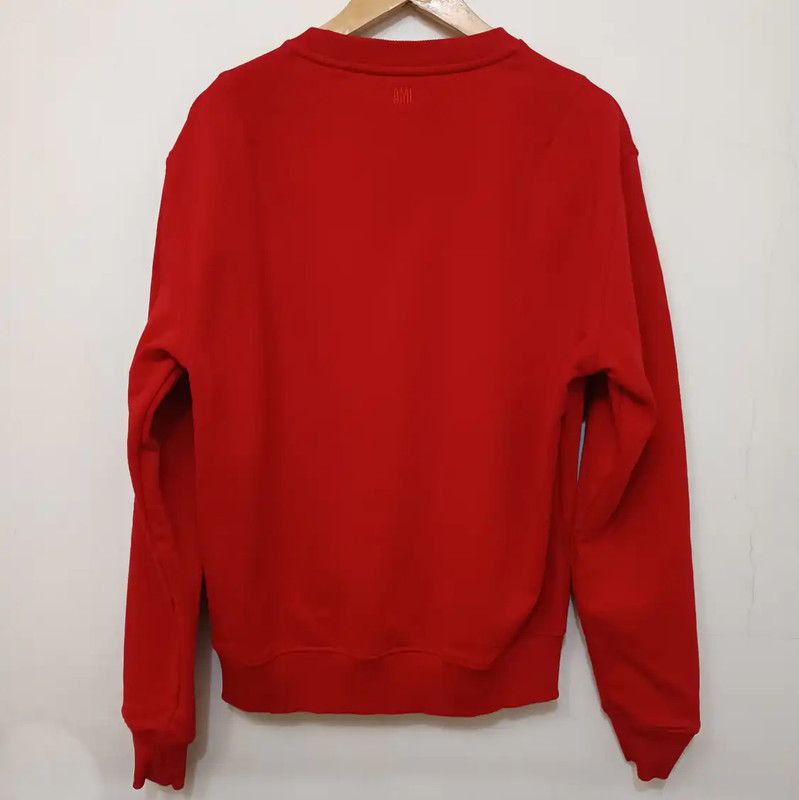AMI AMI Women's Red Sweatshirt in Size M 0089 Size M / US 6-8 / IT 42-44 - 7 Thumbnail
