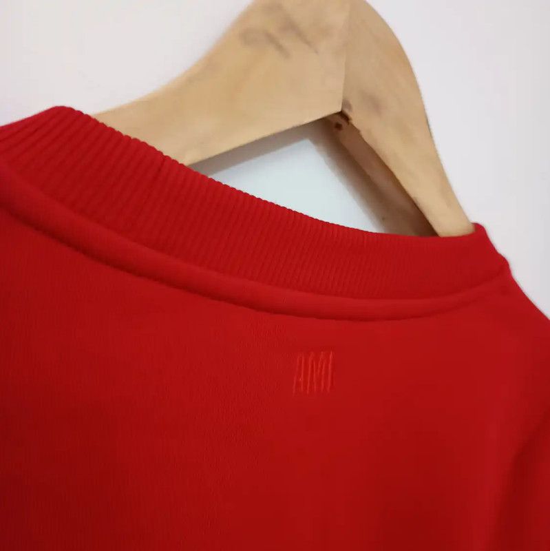 AMI AMI Women's Red Sweatshirt in Size M 0089 Size M / US 6-8 / IT 42-44 - 8 Thumbnail