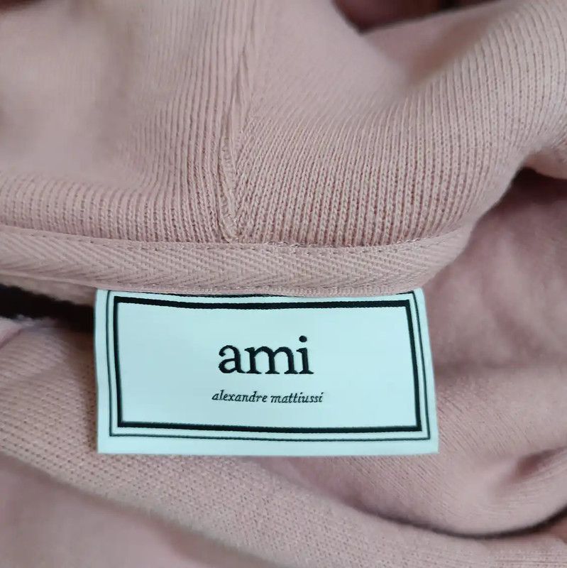 AMI AMI Pink Cotton Women's Hoodie 0089 Size XL / US 12-14 / IT 48-50 - 6 Thumbnail