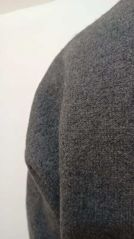 AMI AMI Grey Women's Sweater with Heart Logo 0089 Size S / US 4 / IT 40 - 6 Thumbnail