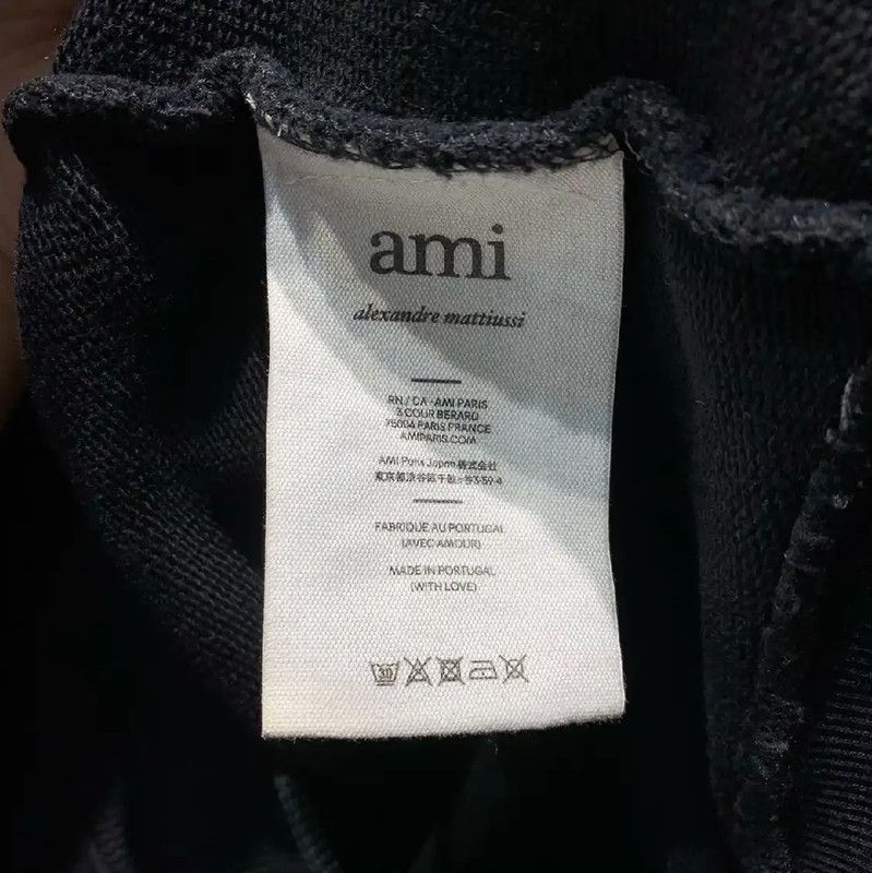 AMI AMI Black Cotton Women's Hoodie 0089 Size L / US 10 / IT 46 - 4 Thumbnail