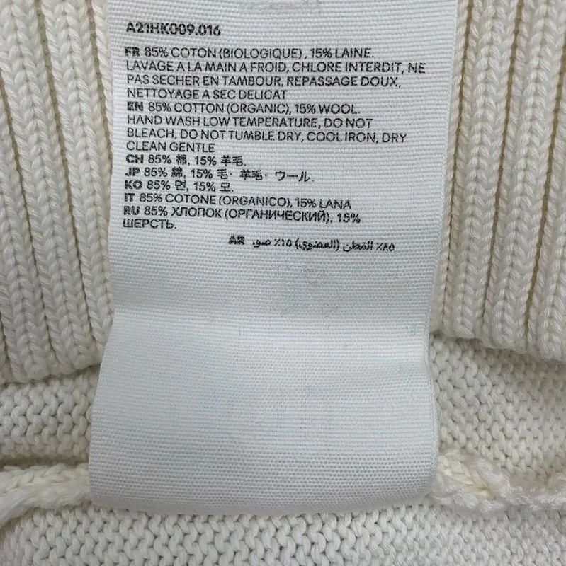 AMI AMI White Pullover Sweater with Heart Logo 0089 Size XS / US 0-2 / IT 36-38 - 7 Thumbnail