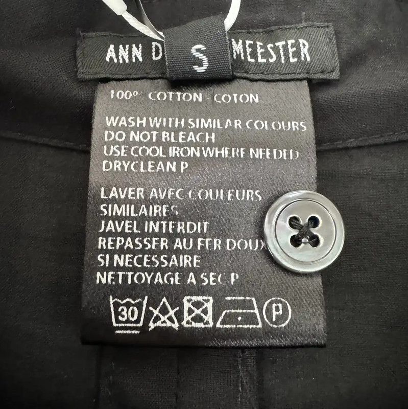 Ann Demeulemeester Black Cotton Dress for Women 0089