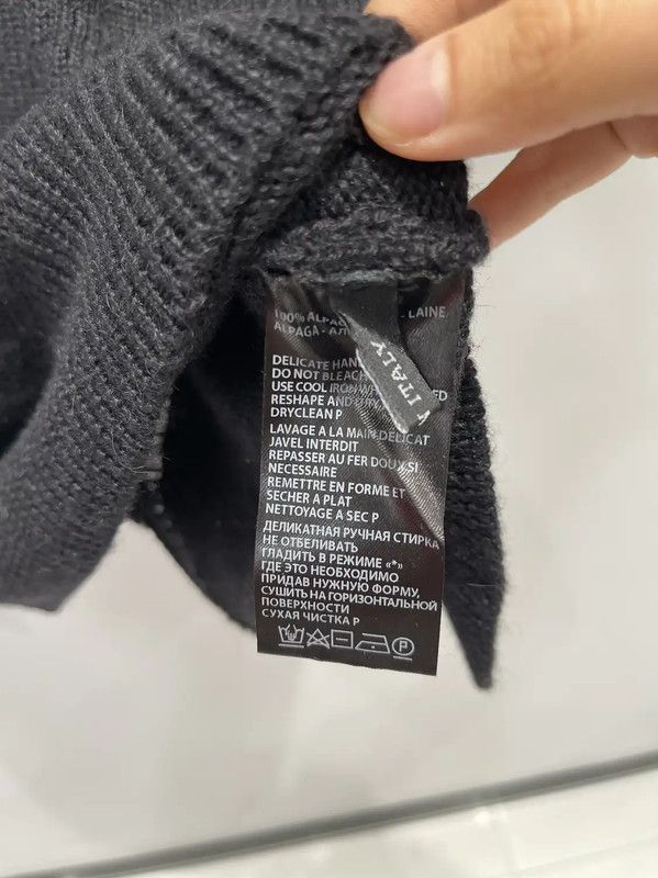 Ann Demeulemeester Ann Demeulemeester Black Wool Pullover Sweater 0089 Size ONE SIZE - 5 Thumbnail