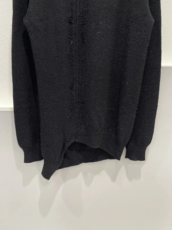 Ann Demeulemeester Ann Demeulemeester Black Wool Pullover Sweater 0089 Size ONE SIZE - 3 Thumbnail