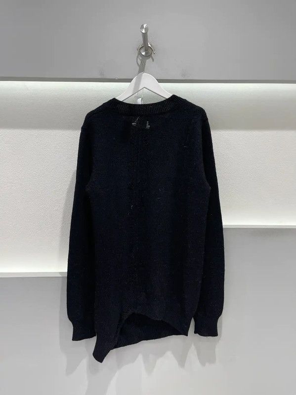 Ann Demeulemeester Ann Demeulemeester Black Wool Pullover Sweater 0089 Size ONE SIZE - 2 Thumbnail