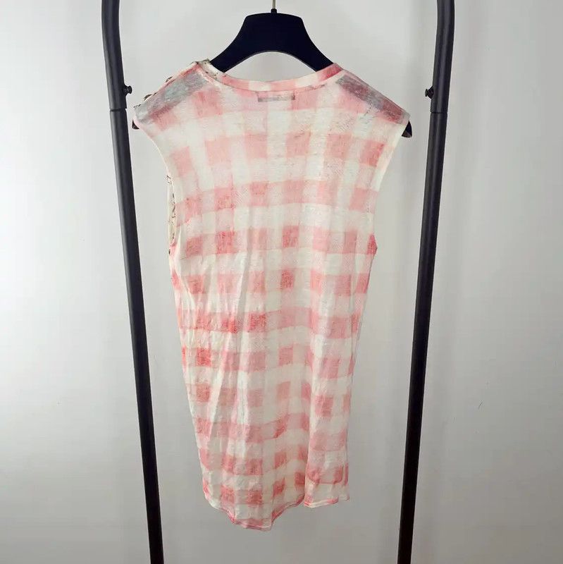 Balmain Balmain Pink Floral Print Women's T-Shirt 0089 Size S / US 4 / IT 40 - 2 Thumbnail
