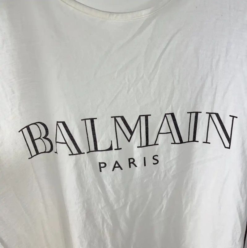 Balmain Balmain Women's White Cotton T-shirt 0089 Size M / US 6-8 / IT 42-44 - 3 Thumbnail