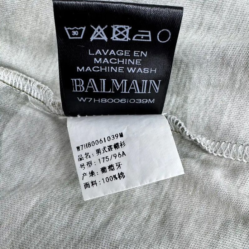 Balmain Balmain Green Cotton Women's Hoodie 0089 Size M / US 6-8 / IT 42-44 - 5 Thumbnail
